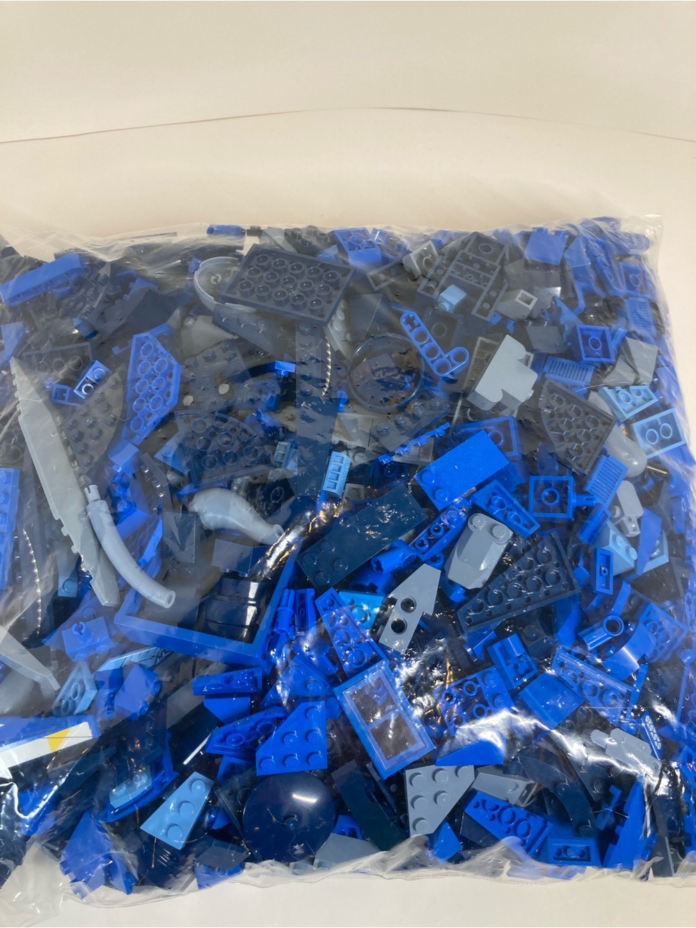 LEGO Bulk Mixed Blue Parts Lot 1.6kg 3.5lbs Huge Assortment 2000-2018 Collection